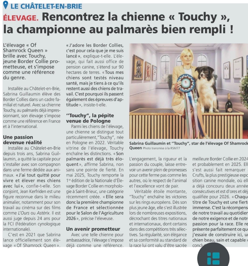 Touch dans le journal de la Seine et Marne 